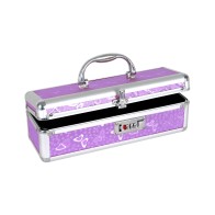 Lockable Vibrator Case - Purple