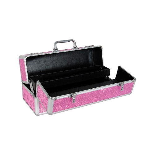 Large Lockable Vibrator Case Pink for Secret Storage