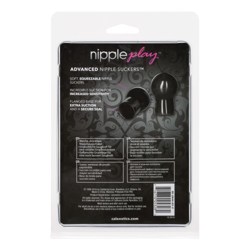 Nipple Play Advanced Nipple Suckers Black - Sensation Enhancer