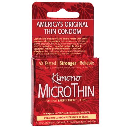 Kimono Micro Thin Condom Box of 3