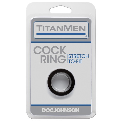 Anillo para el Pene Titanmen Tools Negro