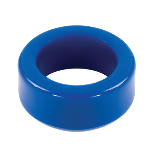 Anillo para el Pene TitanMen Stretch-To-Fit Azul - Placer Definitivo