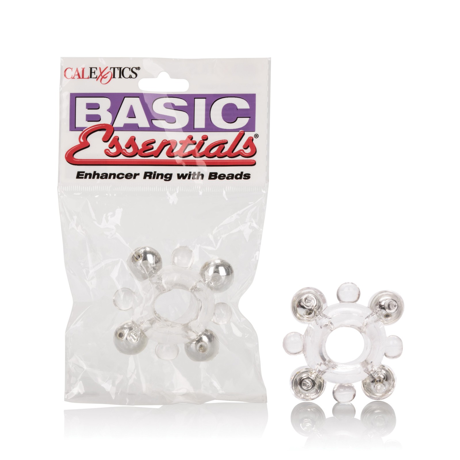 Basic Essentials Enhancer Ring with Beads Clear