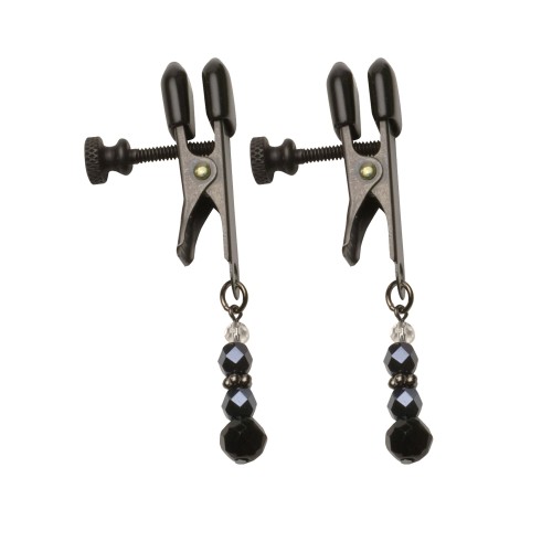 Spartacus Adjustable Black Beaded Nipple Clamps