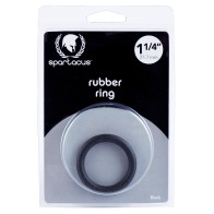 Spartacus Rubber Cock Ring Black 1.25 inch