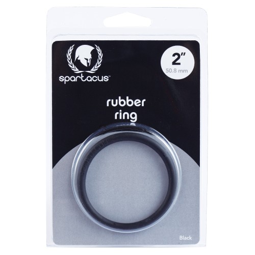 Spartacus 2 Inch Rubber Cock Ring - Black