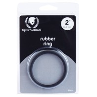 Spartacus 2 Inch Rubber Cock Ring - Black