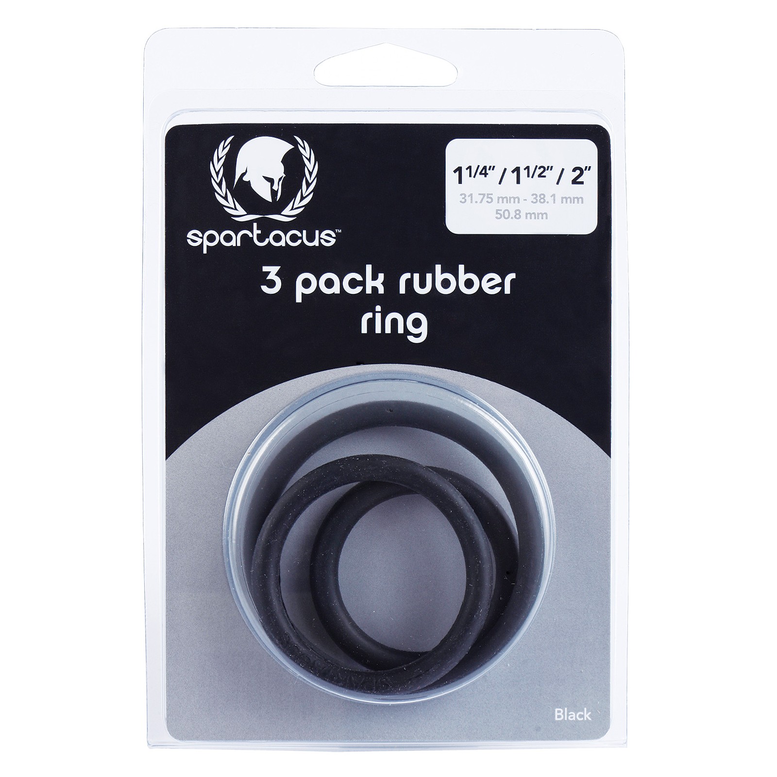 Spartacus Rubber Cock Ring Set for Enhanced Pleasure