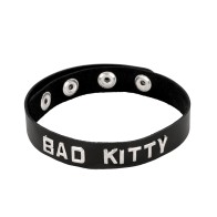 Spartacus BAD KITTY Leather Collar - Secure Comfort