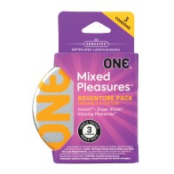 One Mixed Pleasures Condoms Box of 3