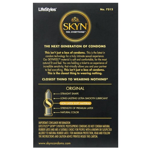 Condones SKYN Original - Sensibilidad Excepcional