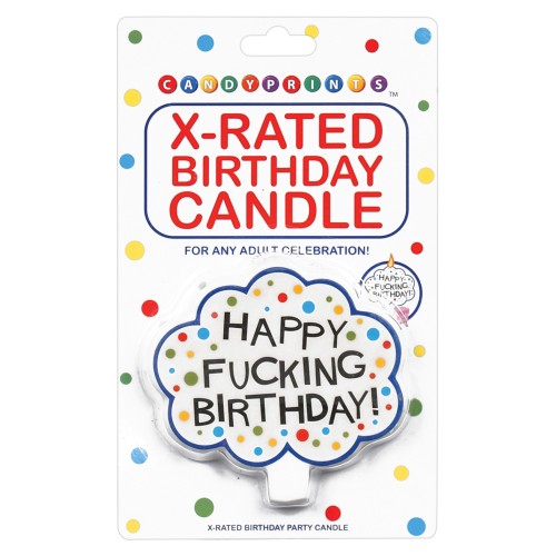 Happy Fucking Birthday Candle for Adult Parties