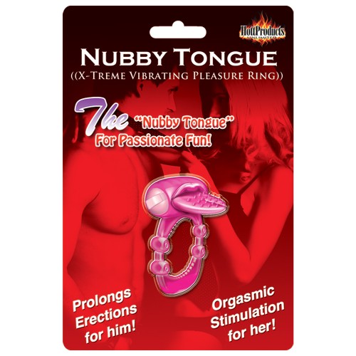 Anillo de Placer Vibrante Nubby Tongue X-treme