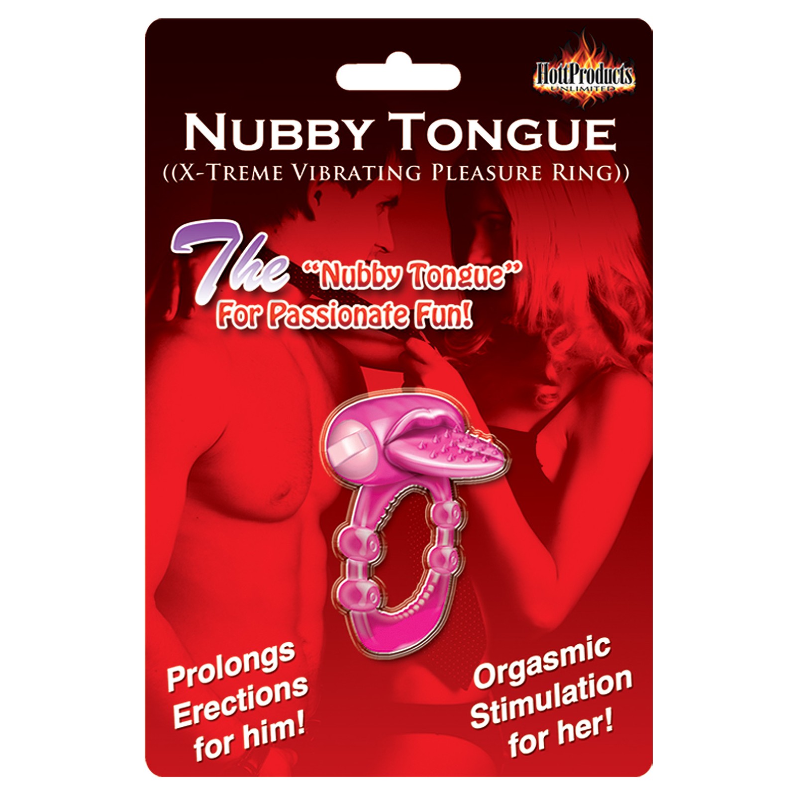 Anillo de Placer Vibrante Nubby Tongue X-treme