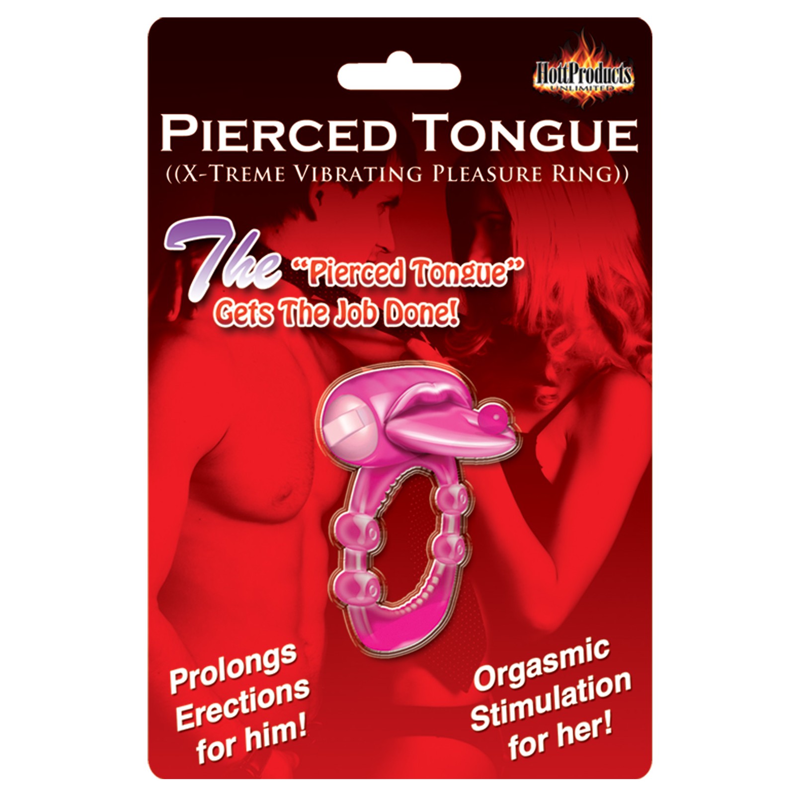 Anillo de Placer X-treme Pierced Tongue Magenta