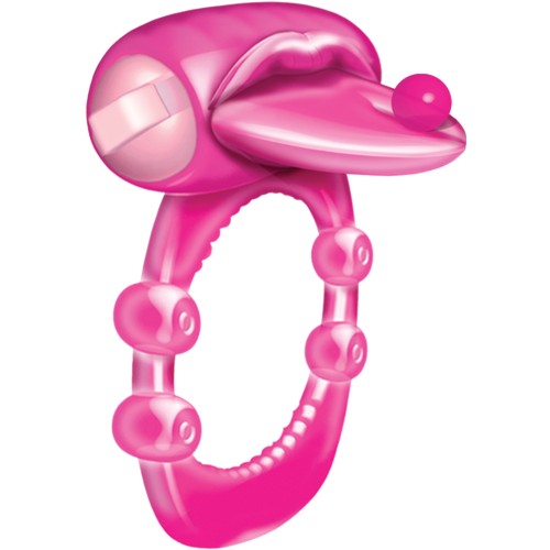 Pierced Tongue X-treme Pleasure Ring Magenta