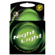 Night Light Glow-in-the-Dark Condom Box of 3