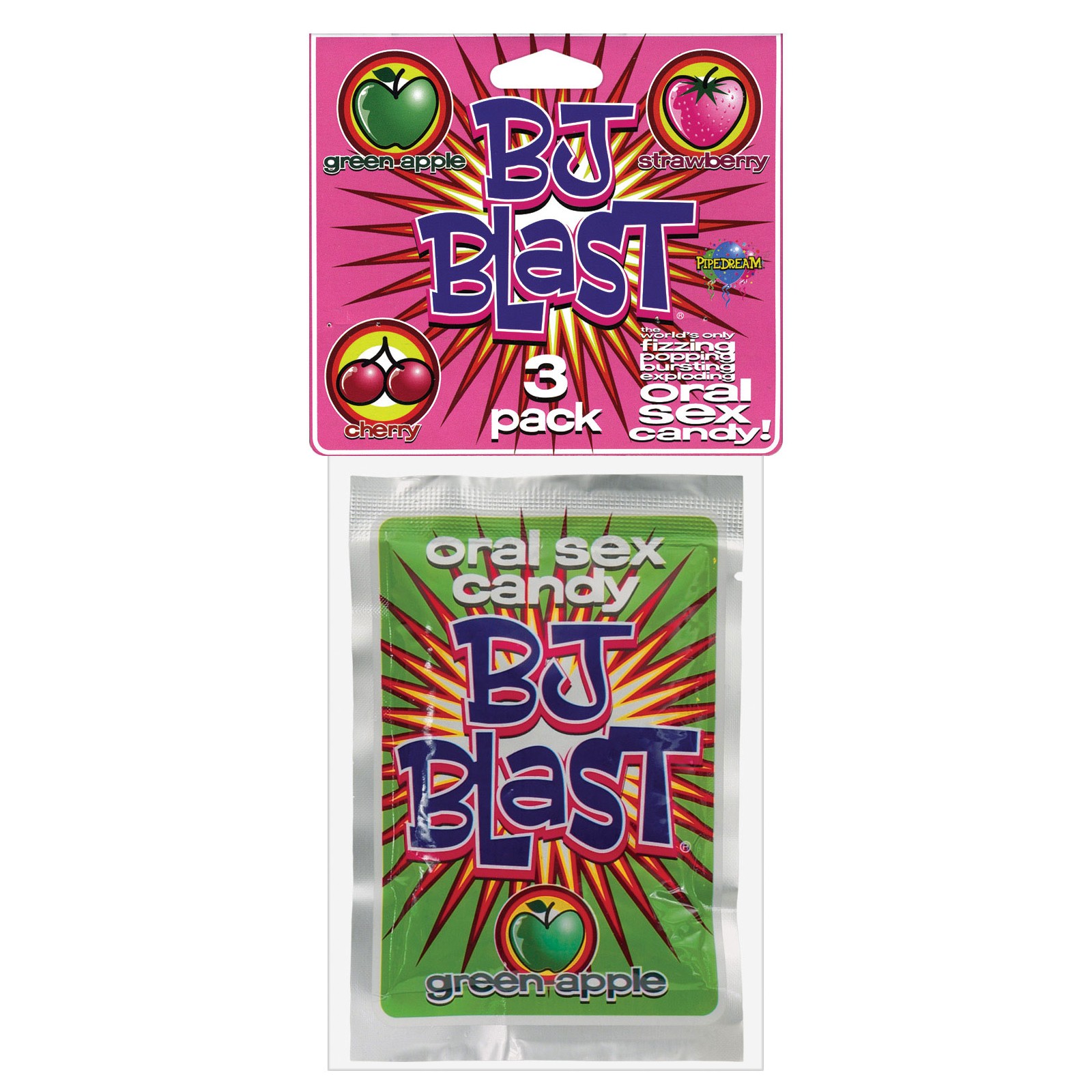 BJ Blast Oral Sex Candy - Assorted Flavors Pack of 3