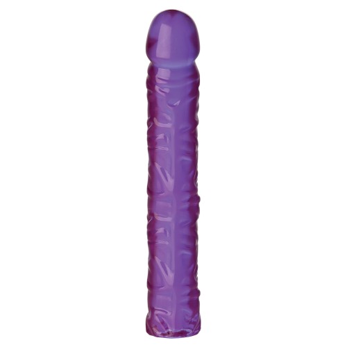 Dildo Clásico Crystal Jellies de 10 Pulgadas Morado