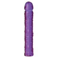 Dildo Clásico Crystal Jellies de 10 Pulgadas Morado