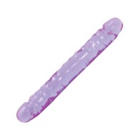 12" Crystal Jellies Double Dong in Purple