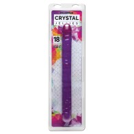 Crystal Jellies 18 Inch Double Dong Purple