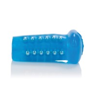 Basic Essentials Beaded Masturbator Blue