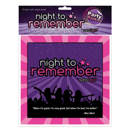 Night to Remember Standard Party Napkins - Pack of 10