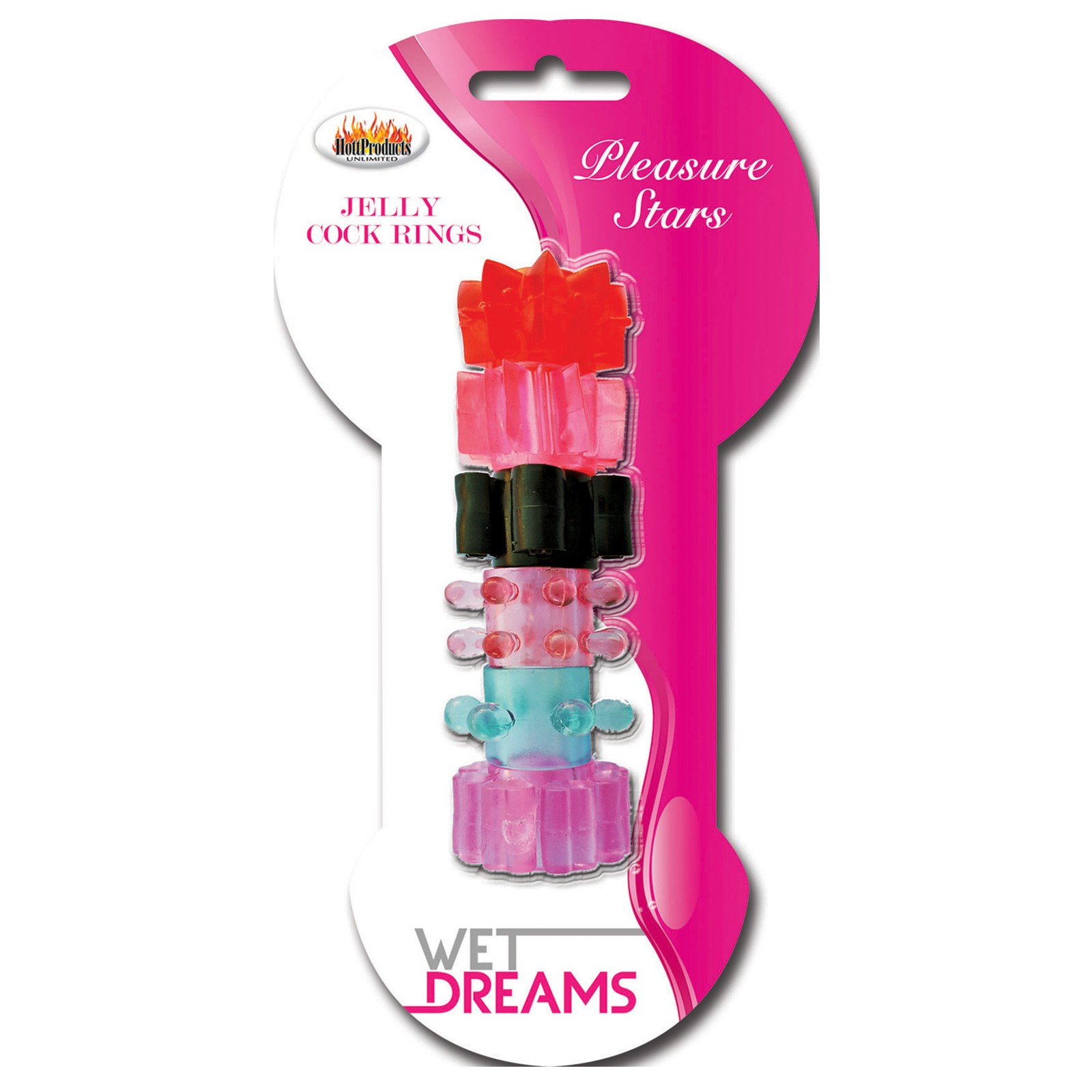 Wet Dreams Pleasure Stars Jelly Cock Rings