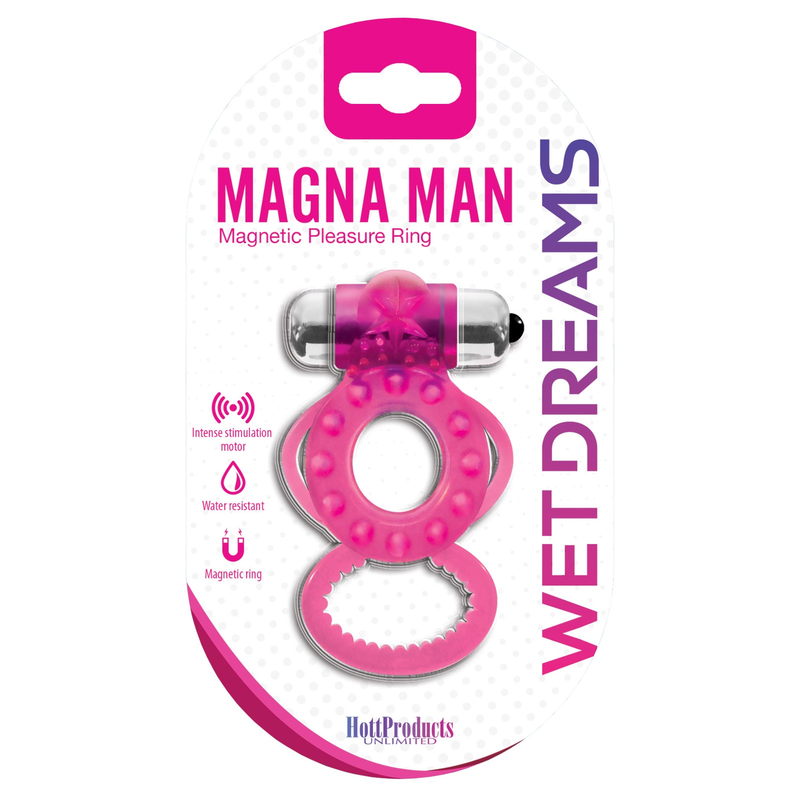 Magna-Man Magnetic Ring - Magenta