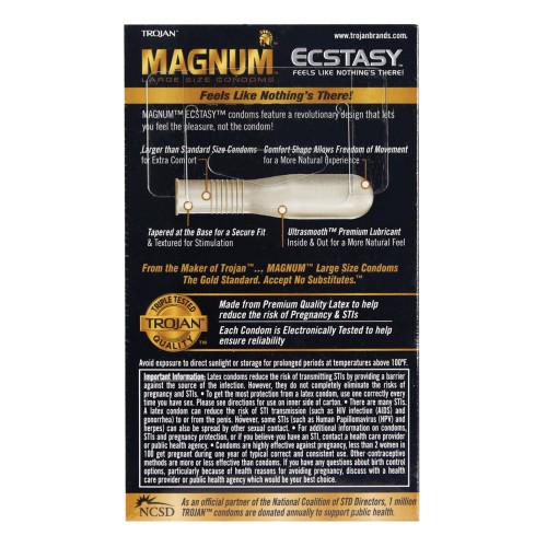 Condones Trojan Magnum Ecstasy - Caja de 10