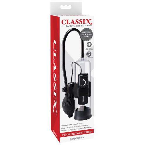 Classix Vibrating Power Pump for Enhanced Pleasure