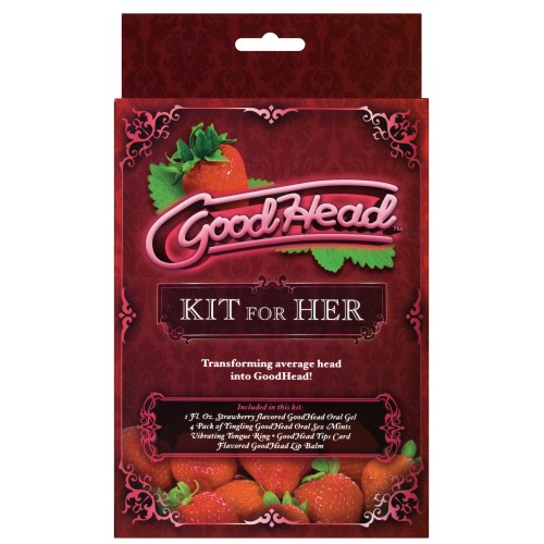 GoodHead Oral Kit for Her Strawberry Flavor