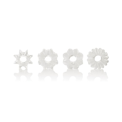 Basic Essentials Rings - Clear Set of 4