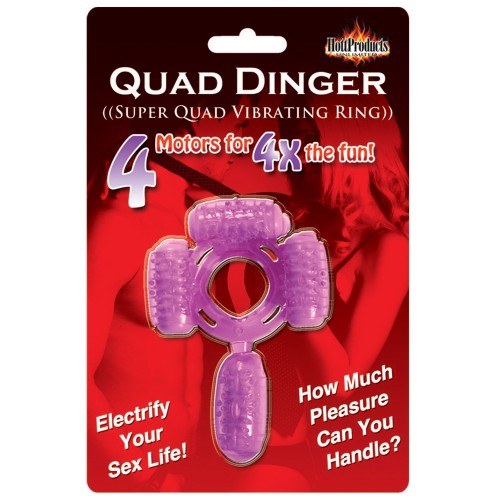 Anillo Vibrador Humm Dinger Quad Morado