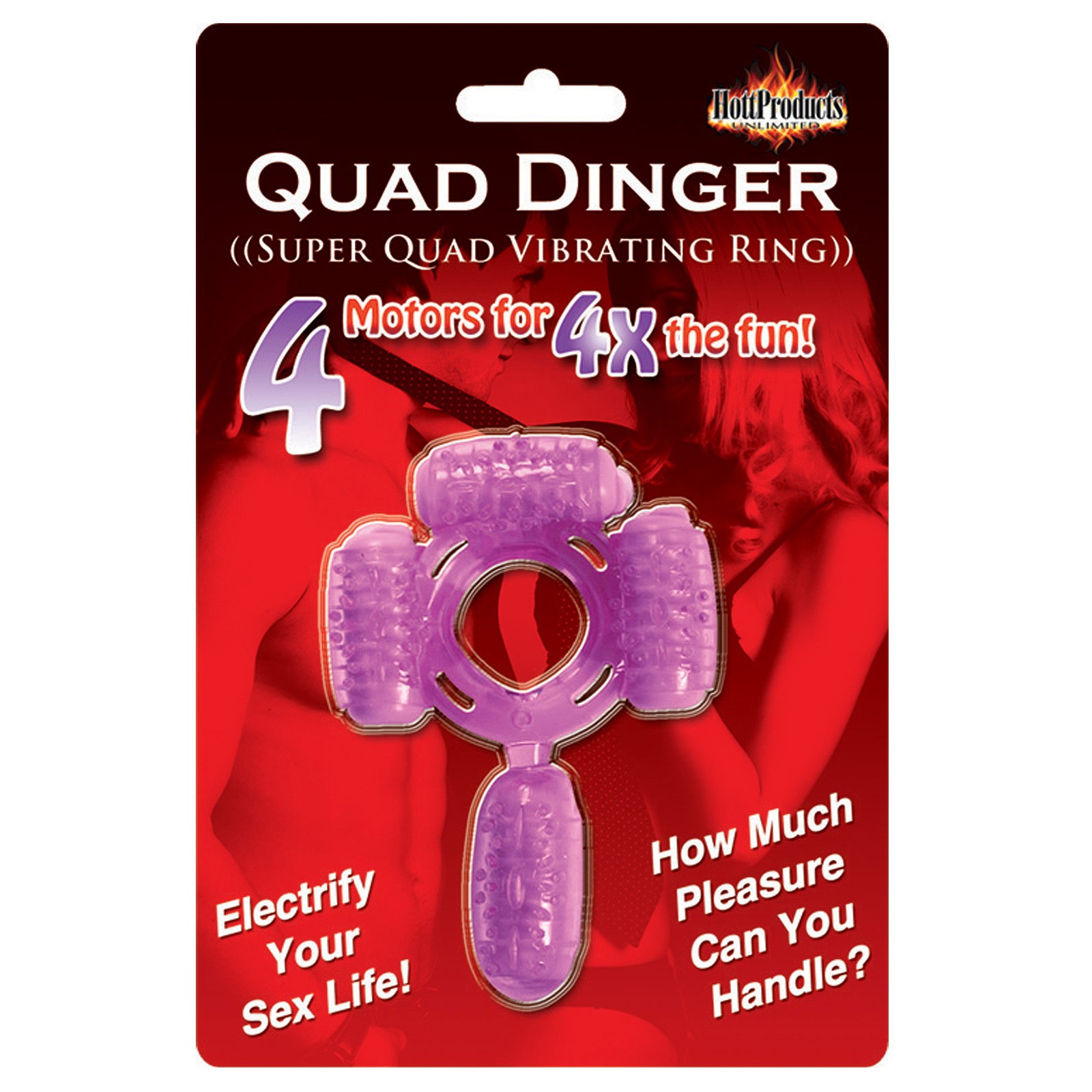 Anillo Vibrador Humm Dinger Quad Morado