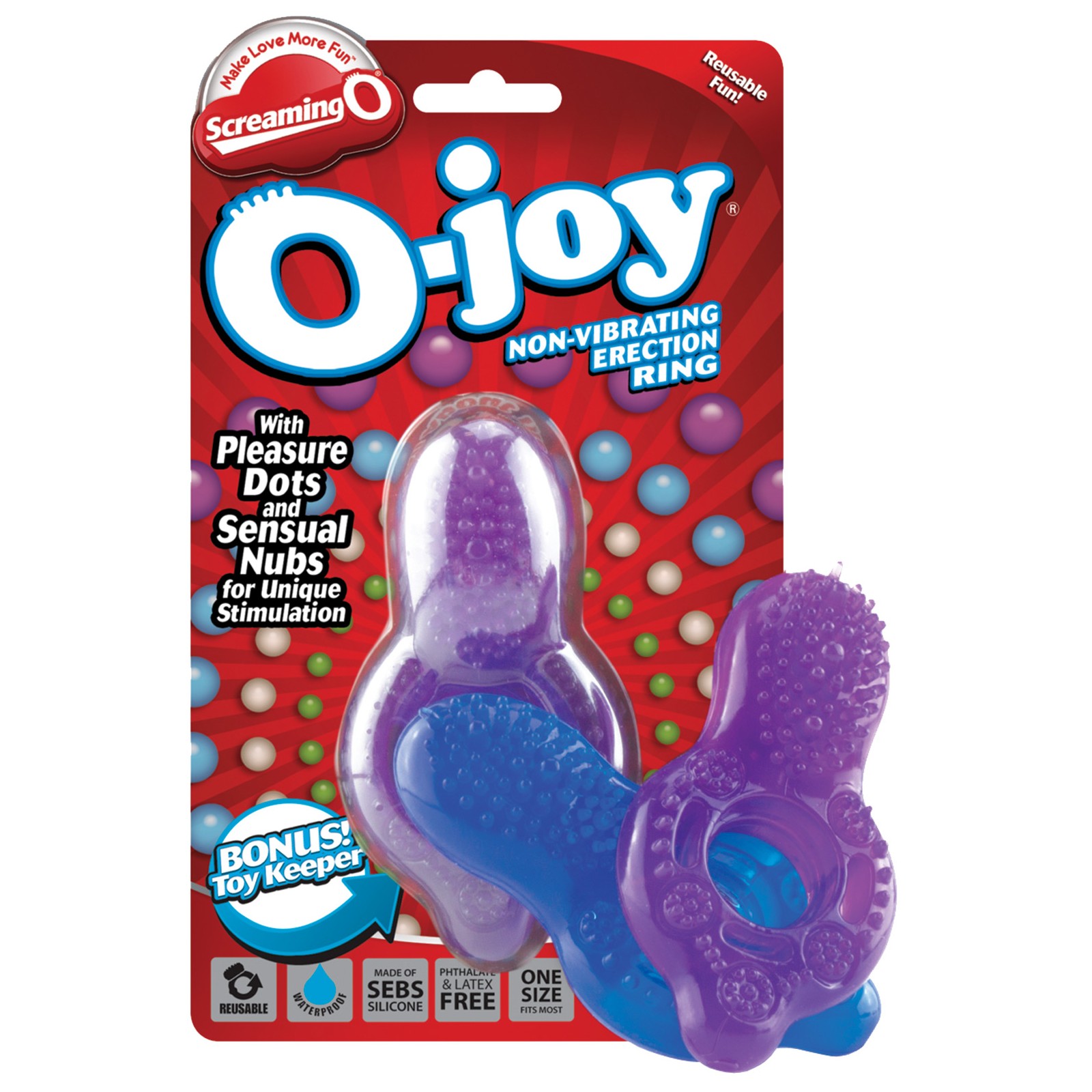 O-joy Stimulation Ring - Fun for Solo and Couple Play