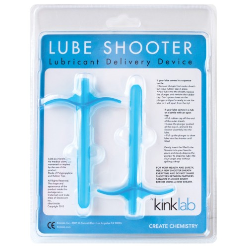 KinkLab Blue Lube Shooter for Easy Application