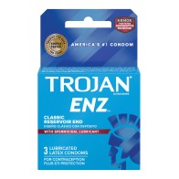 Trojan Spermicidal Lubricated Condoms Box of 3