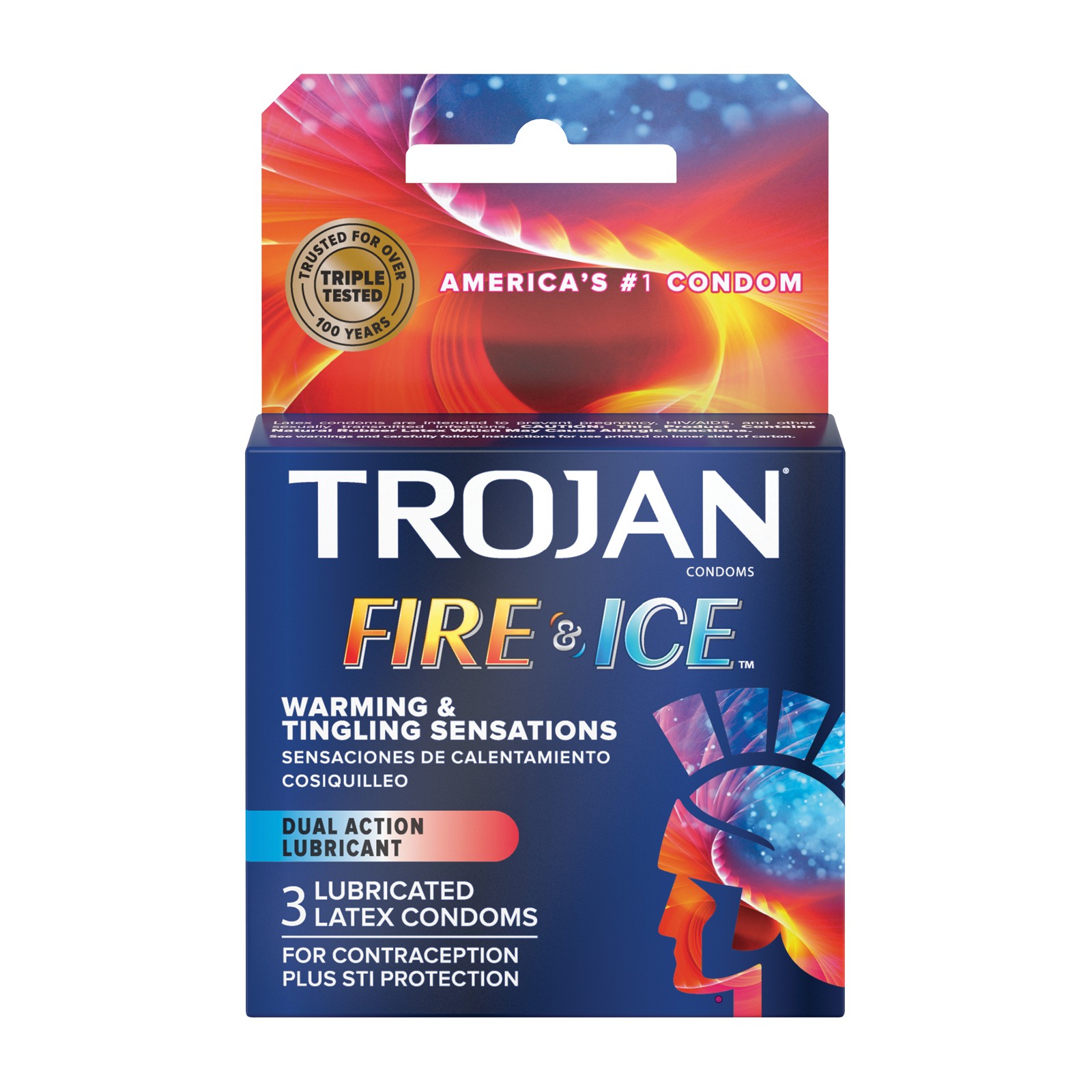 Trojan Fire & Ice Condoms Box