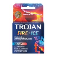 Condones Trojan Fuego & Hielo Caja