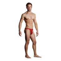 Male Power Bong Thong Red L/XL for Ultimate Comfort