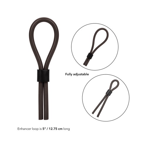 Silicone Stud Lasso Adjustable Erection Enhancer Black