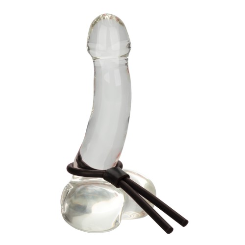 Silicone Stud Lasso Adjustable Erection Enhancer Black