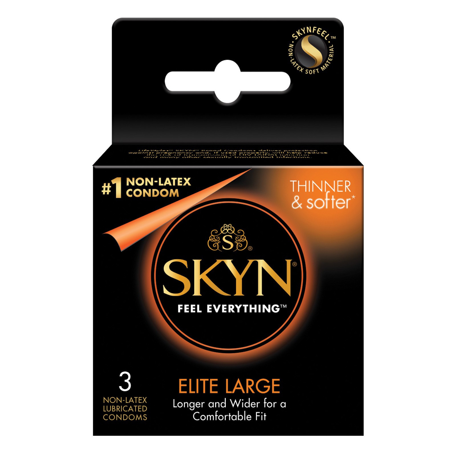 Condones Lifestyles SKYN Elite Grande Caja de 3