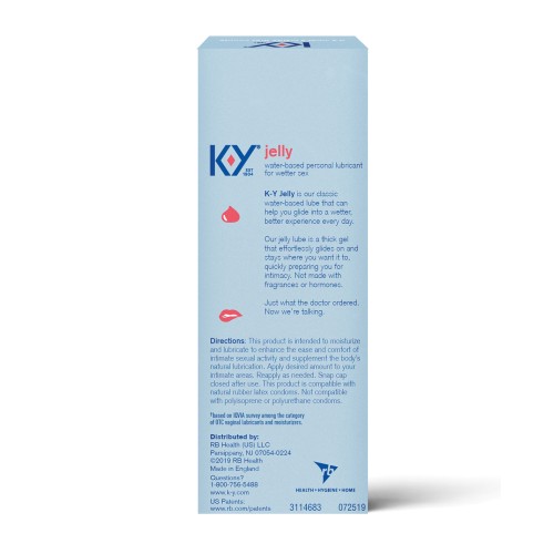 K-Y Jelly 4 oz - Lubricante Personal de Confianza