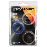 Paquete de 3 Anillos Stay Hard Donut de Blush - Aumento de Resistencia