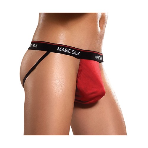 Jock Strap de Seda 100% Rojo