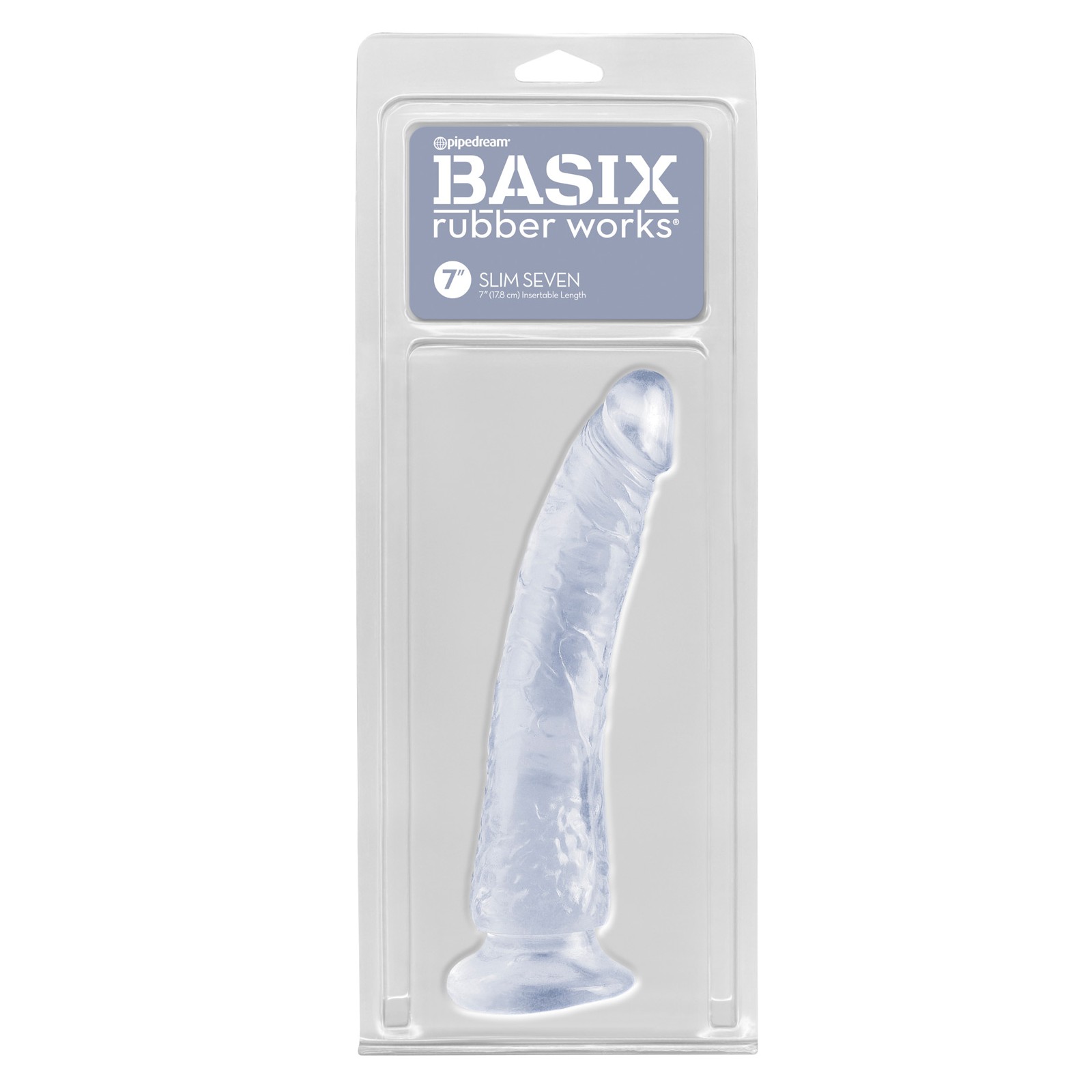 Dong Slim de 7" Basix Rubber Works Transparente