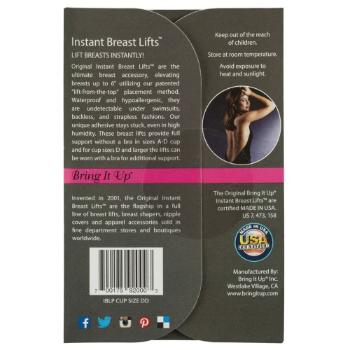 Bring it Up Plus Size Breast Lifts DD Cup 3 Pack